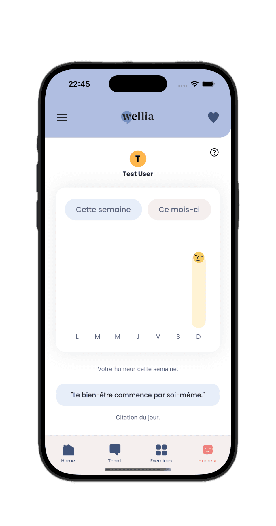 Suivi émotionnel Wellia